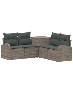 Set di divani 5 pz Grigio e Grigio Scuro 2