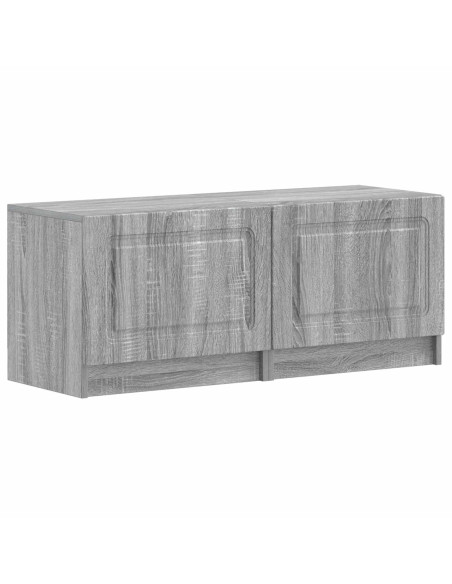Mobile TV LED a 5 pezzi Sonoma grigio Legno ingegnerizzato