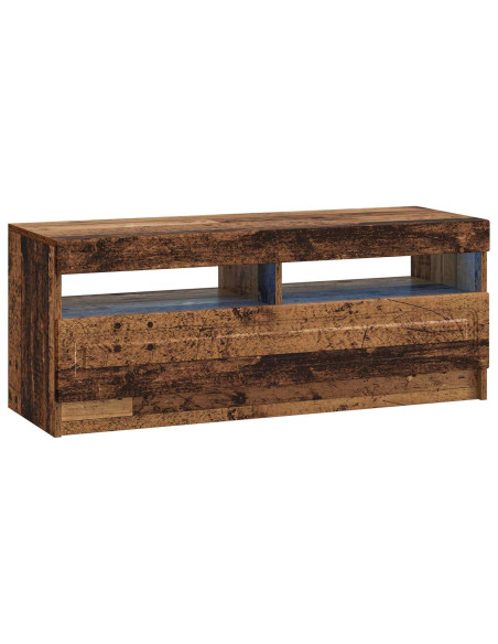 Mobile TV LED a 5 pezzi Legno antico Legno ingegnerizzato