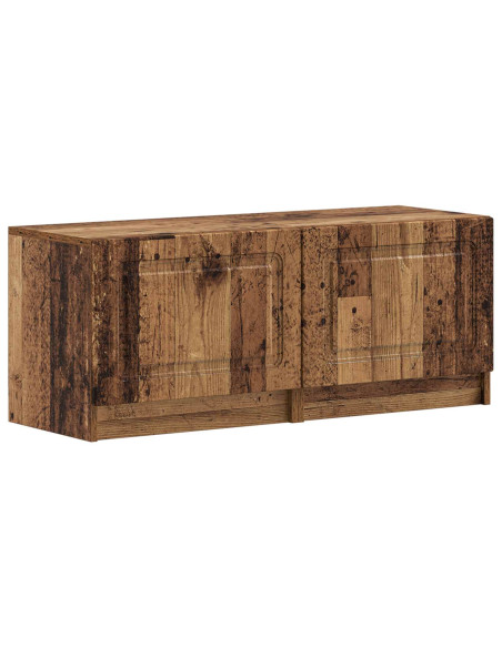 Mobile TV LED a 5 pezzi Legno antico Legno ingegnerizzato