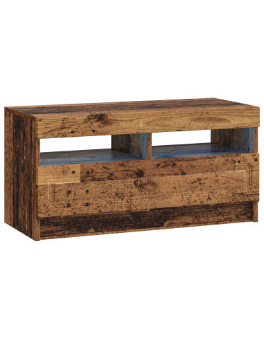 Mobile TV LED a 5 pezzi Legno antico Legno ingegnerizzato