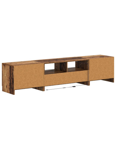Mobile TV LED a 5 pezzi Legno antico Legno ingegnerizzato