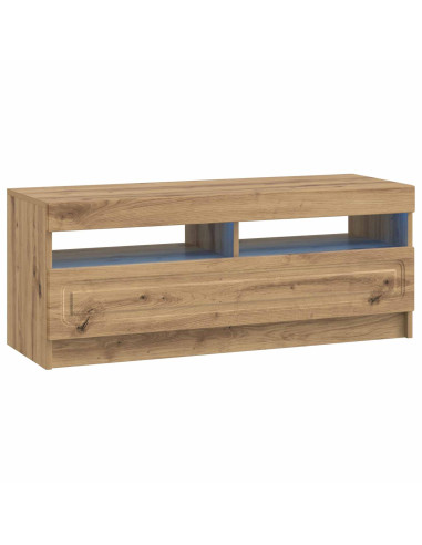 Mobile TV LED a 5 pezzi Rovere Artigianale Legno ingegnerizzato