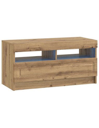 Mobile TV LED a 5 pezzi Rovere Artigianale Legno ingegnerizzato