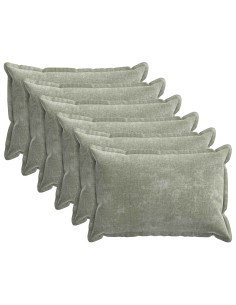 Federa 6 pz HOUTEN Verde 50 x 70 cm Tessuto Chenille