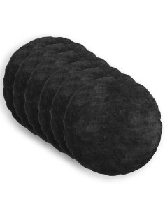 Federa 6 pz HEERLEN Antracite Ø 60 cm Tessuto Chenille