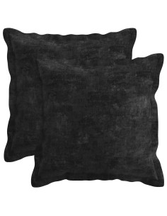 Federa 6 pz HOUTEN Antracite 35 x 35 cm Tessuto Chenille 2
