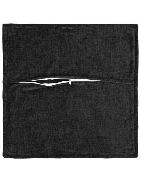 Federa 6 pz HOUTEN Antracite 35 x 35 cm Tessuto Chenille