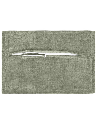 Federa 6 pz HOUTEN Verde 50 x 70 cm Tessuto Chenille