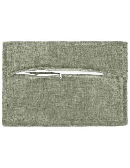 Federa 6 pz HOUTEN Verde 50 x 70 cm Tessuto Chenille