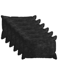 Federa 6 pz HOUTEN Antracite 50 x 75 cm Tessuto Chenille 2