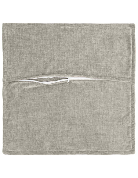 Federa 2 pz HOUTEN Grigio Chiaro 55 x 55 cm Tessuto Chenille