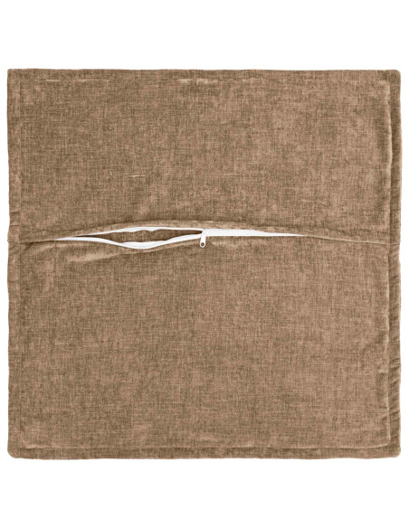 Federa 2 pz HOUTEN Marrone 55 x 55 cm Tessuto Chenille