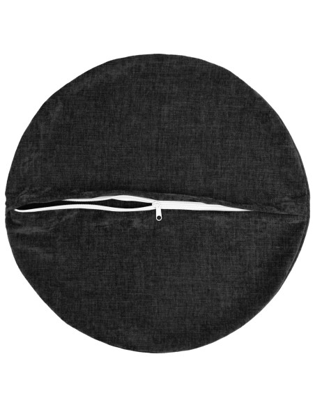 Federa 6 pz HEERLEN Antracite Ø 60 cm Tessuto Chenille