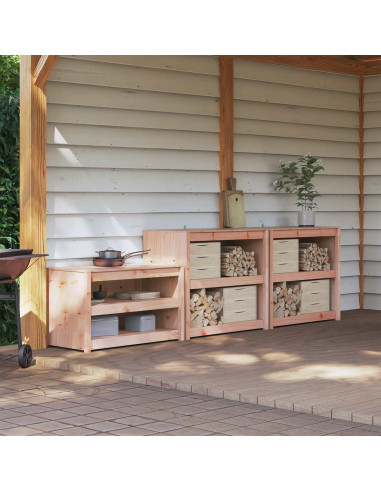 Mobile da cucina da esterno MEPPEL 3 pz Bianco