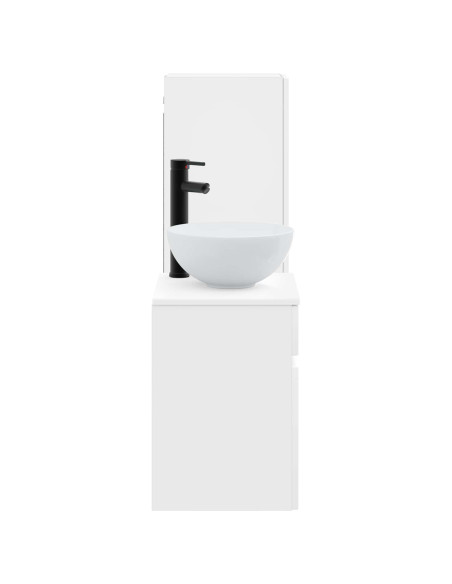 Set di mobili per il bagno 2 pz Bianco 33 x 34,5 x 100 cm