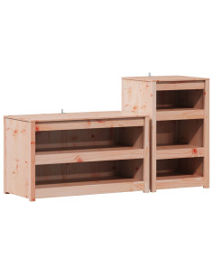 Mobile da cucina da esterno MEPPEL 2 pz Bianco 2
