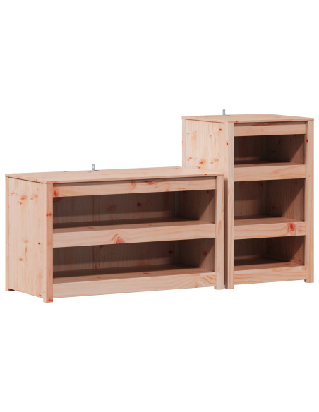 Mobile da cucina da esterno MEPPEL 2 pz Bianco