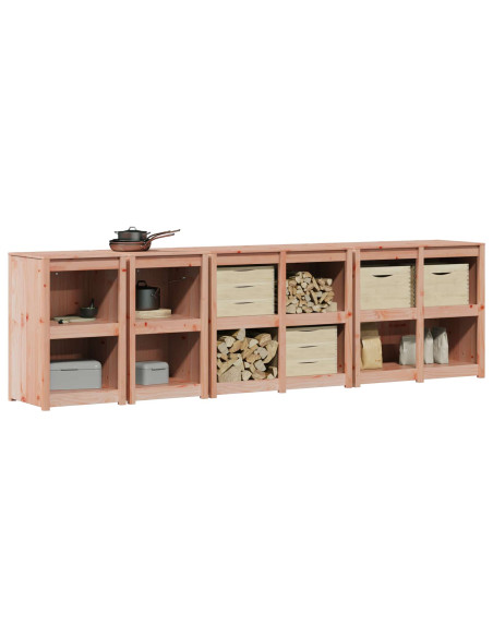 Mobile da cucina da esterno MEPPEL 4 pz Douglas Naturale