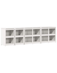 Mobile da cucina da esterno MEPPEL 4 pz Bianco 2