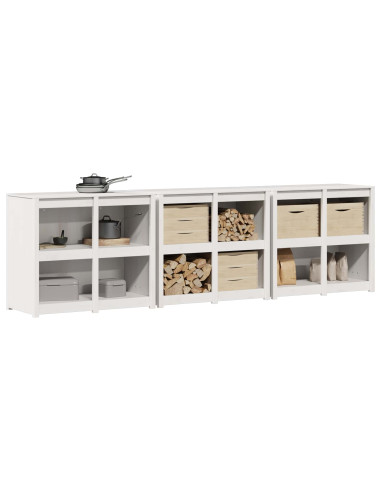 Mobile da cucina da esterno MEPPEL 3 pz Bianco