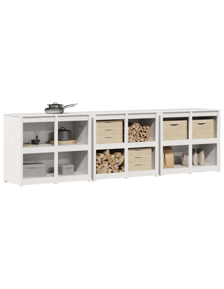 Mobile da cucina da esterno MEPPEL 3 pz Bianco