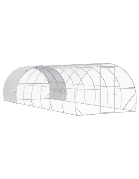 Pollaio Argento 800 x 300 x 200 cm Acciaio zincato