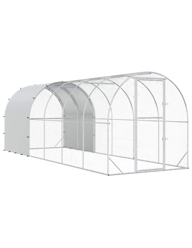 Pollaio Argento 600 x 200 x 200 cm Acciaio zincato