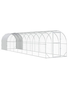 Pollaio Argento 1000 x 200 x 200 cm Acciaio zincato
