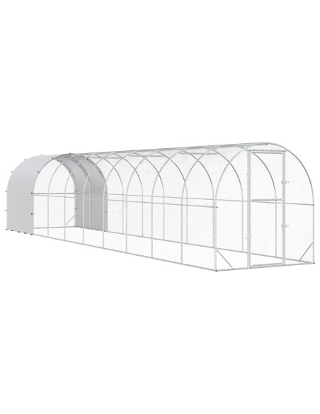 Pollaio Argento 1000 x 200 x 200 cm Acciaio zincato