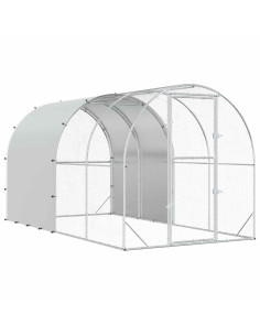 Pollaio Argento 400 x 200 x 200 cm Acciaio zincato