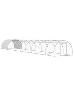 Pollaio Argento 1000 x 150 x 100 cm Acciaio zincato