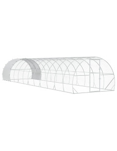 Pollaio Argento 1200 x 300 x 200 cm Acciaio zincato
