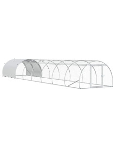 Pollaio Argento 800 x 150 x 100 cm Acciaio zincato
