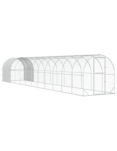 Pollaio Argento 1200 x 200 x 200 cm Acciaio zincato