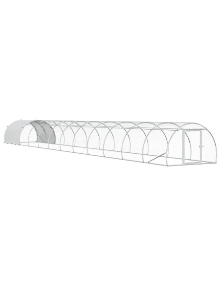 Pollaio Argento 1200 x 150 x 100 cm Acciaio zincato