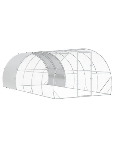 Pollaio Argento 600 x 300 x 200 cm Acciaio zincato