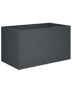 Vaso da giardino Antracite 80 x 50 x 50 cm 2