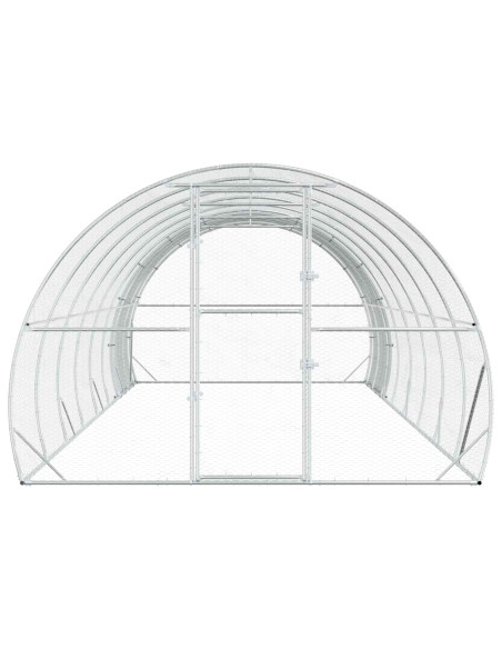 Pollaio Argento 800 x 300 x 200 cm Acciaio zincato