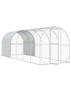 Pollaio Argento 600 x 200 x 200 cm Acciaio zincato 2