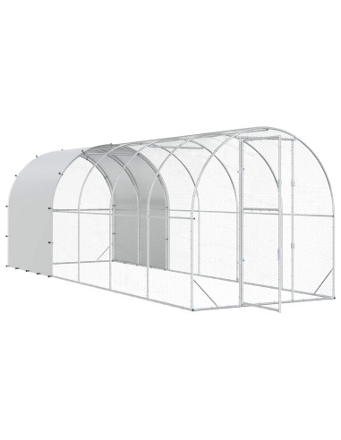 Pollaio Argento 600 x 200 x 200 cm Acciaio zincato