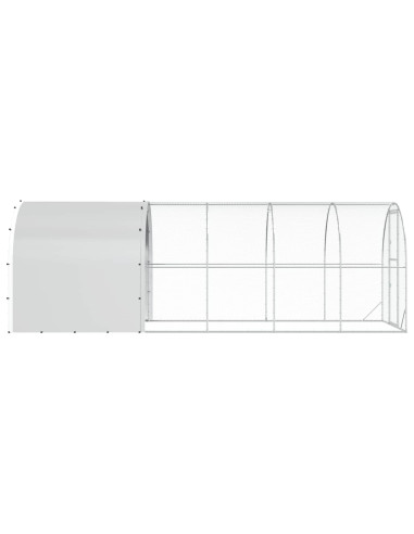 Pollaio Argento 600 x 200 x 200 cm Acciaio zincato