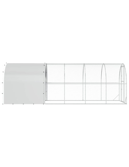 Pollaio Argento 600 x 200 x 200 cm Acciaio zincato