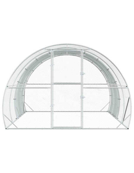 Pollaio Argento 400 x 300 x 200 cm Acciaio zincato