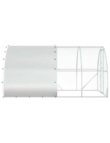 Pollaio Argento 400 x 300 x 200 cm Acciaio zincato