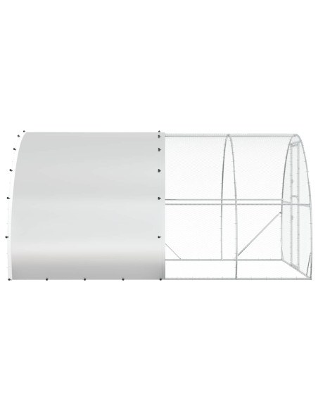 Pollaio Argento 400 x 300 x 200 cm Acciaio zincato