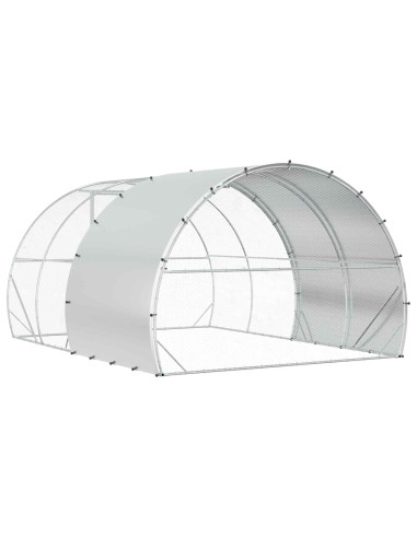 Pollaio Argento 400 x 300 x 200 cm Acciaio zincato