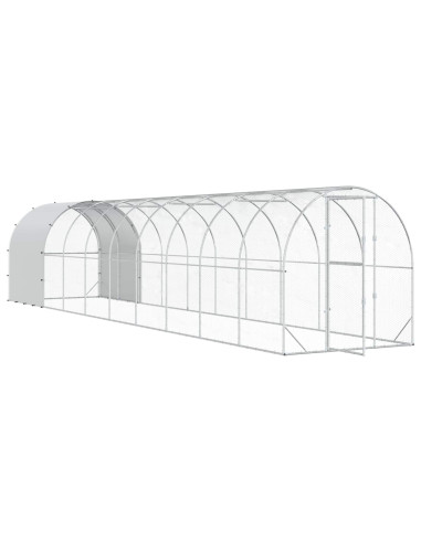 Pollaio Argento 1000 x 200 x 200 cm Acciaio zincato