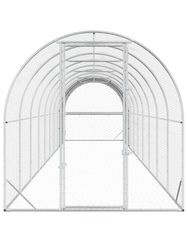 Pollaio Argento 1000 x 200 x 200 cm Acciaio zincato