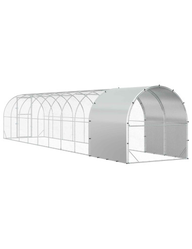 Pollaio Argento 1000 x 200 x 200 cm Acciaio zincato
